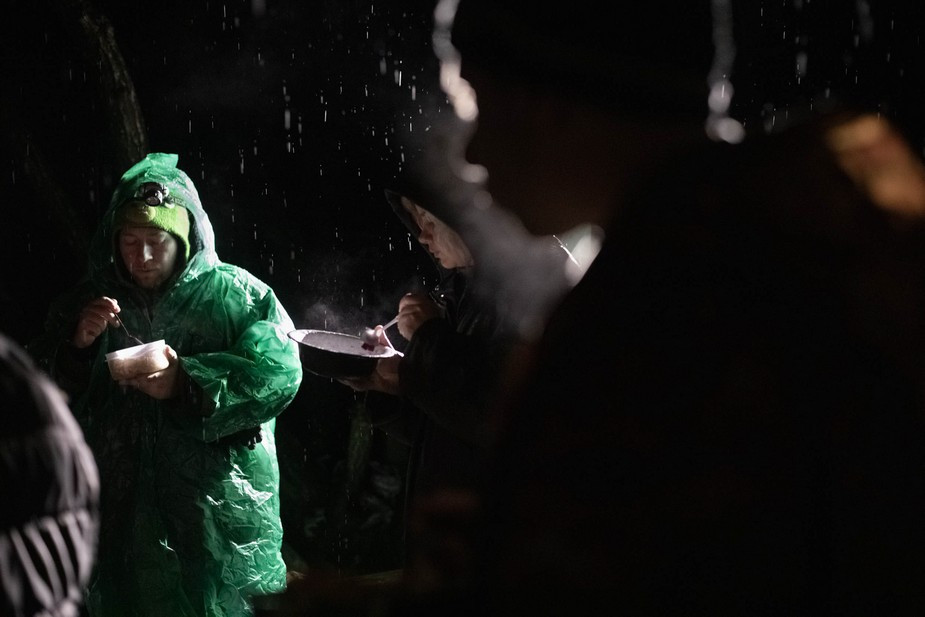 Волонтеры за ужином